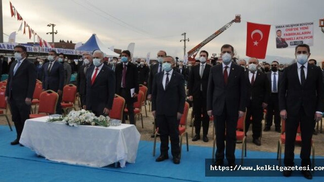 BİN KİŞİ İSTİHDAM EDİLECEK İPLİK FABRİKASININ TEMELİ BİNALİ YILDIRIM TARAFINDAN ATILDI