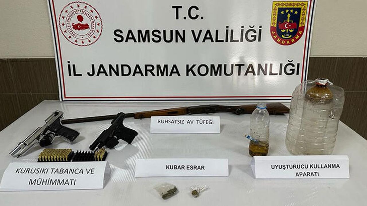 Samsun'da 16 Adrese Uyuşturucu Operasyonu : 13 Gözaltı