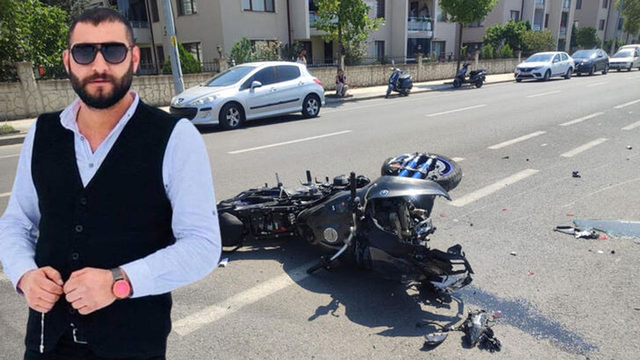 Otomobile Arkadan Çarpan Motosikletli Hayatını Kaybetti