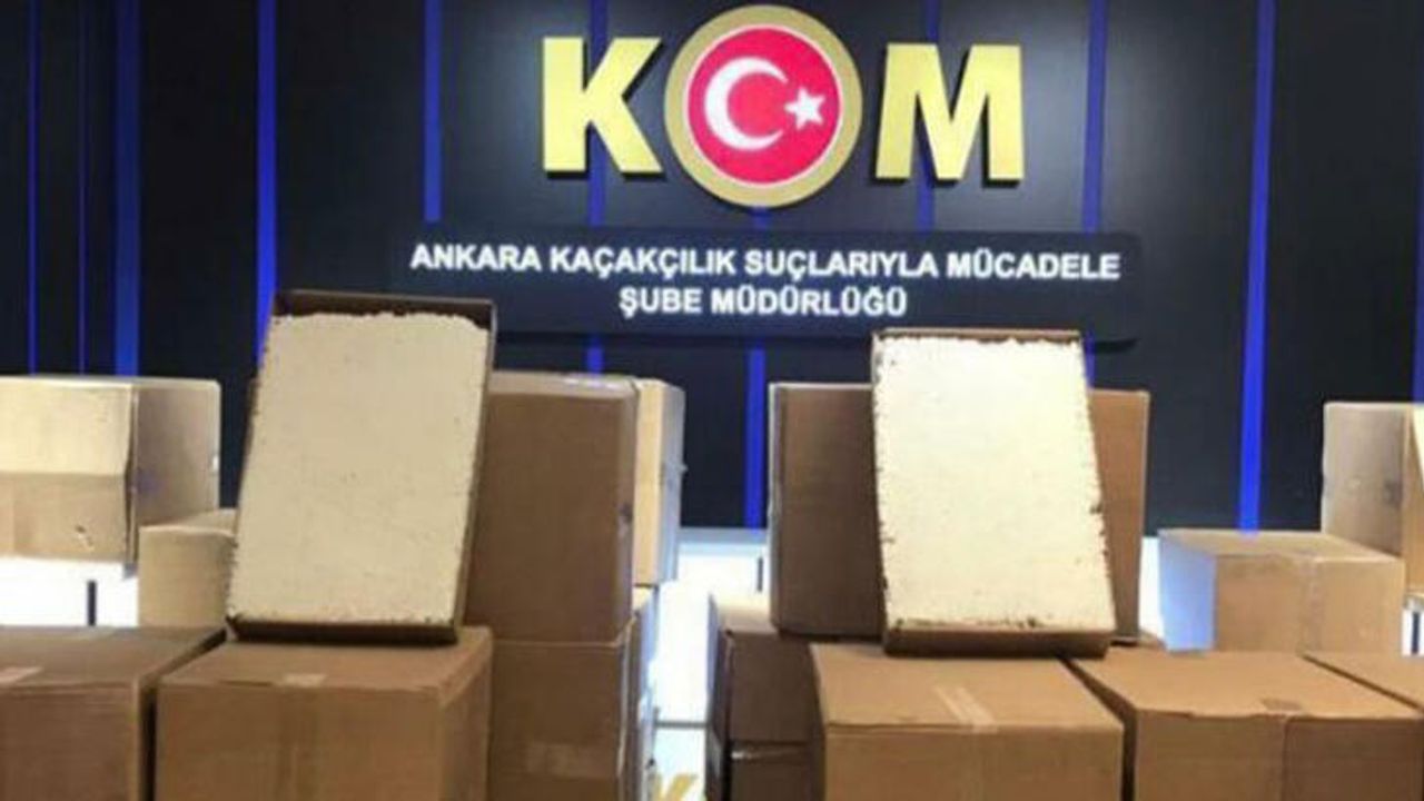 Ankara'da 51 Bin 300 Paket Kaçak Sigara Yakalandı