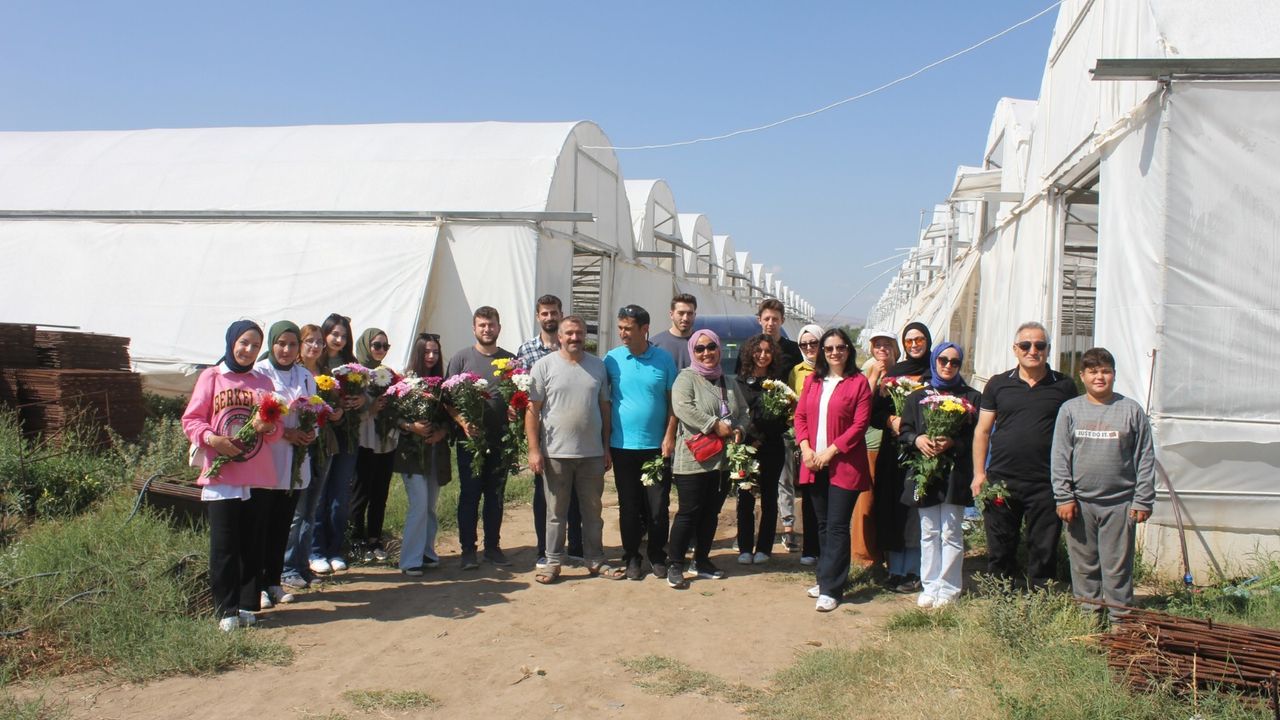 Erbaa Kesme Çiçek Seralarına, Ziraat Fakültesi Öğrencilerinden Ziyaret