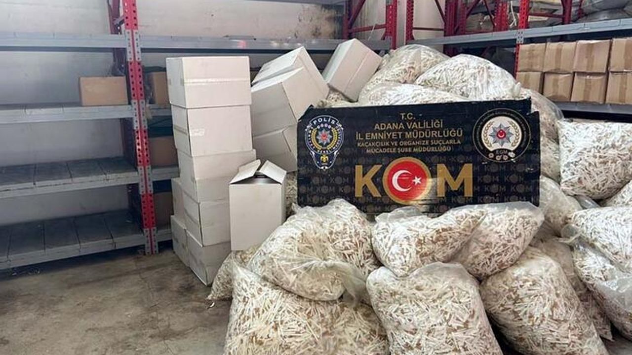 Adana’da Kaçak Sigara Ve Makaron Operasyonu Gerçekleştirildi