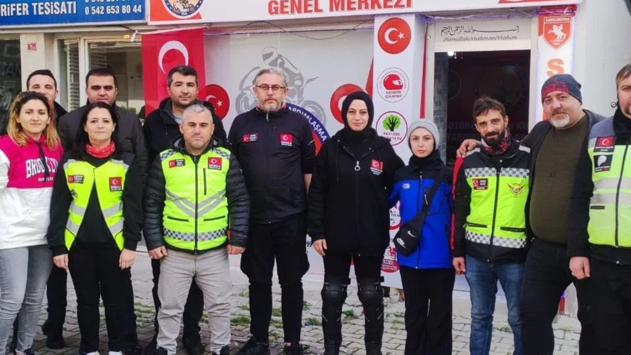 Erbaalı Motosiklet Sürücüleri İki Tekerde İleri Sürüş Eğitimi Aldı