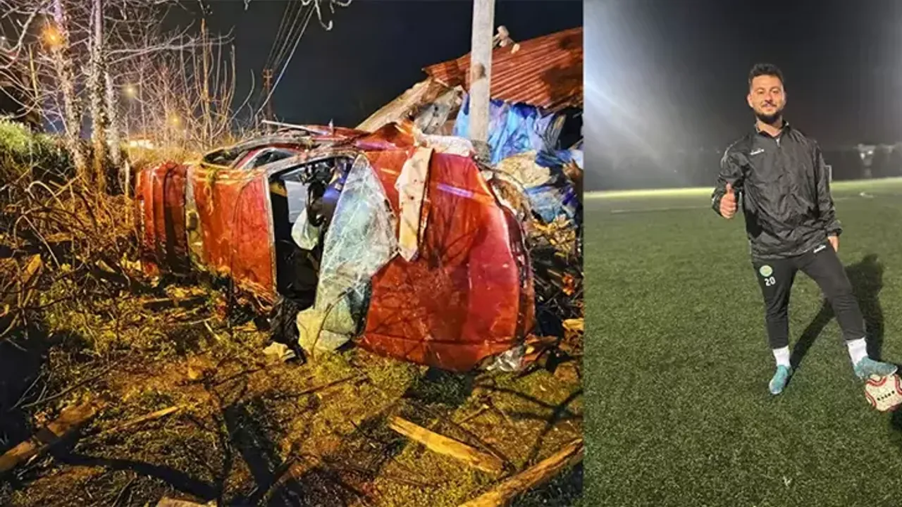 Otomobil Evin Bahçesine Düştü; Amatör Futbolcu Burak Yaşamını Yitirdi