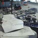 Hafif Ticari Aracın Çarptığı Motosikletteki 2 Kişi Yaralandı; Kaza Kamerada
