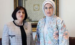 Emine Erdoğan, New York'ta Azerbaycan Milli Meclisi Başkanı Gafarova İle Bir Araya Geldi