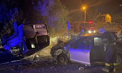 Eskişehir’de Kaza, Otomobil ile Hafif Ticari Araç Çarpıştı : 1’i Ağır 6 Yaralı