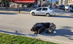 Erbaa'da Otomobil Motosiklete Çarptı: 1 Yaralı