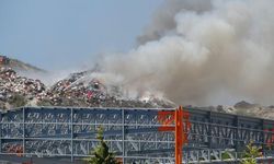 İzmit'te Çöp Döküm Sahasında Yangın Meydana Geldi