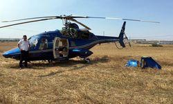 Havada Arızalanan Helikopter Tarlaya Zorunlu İniş Yaptı