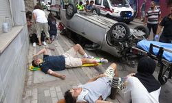 Üsküdar'da Aydınlatma Direğine Çarpan Otomobil Takla Attı: 5 Yaralı