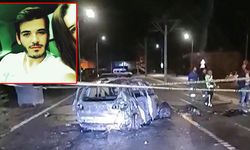 Otomobilin Direğe Çarpıp Alev Aldığı Kazadaki Sürücü, Hayatını Kaybetti