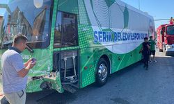 Serik Belediyespor Takım Otobüsü, Otomobille Çarpıştı: 1 Yaralı