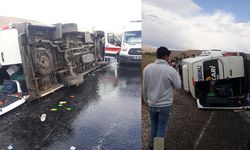 Yolcu Minibüsü Devrildi: 10 Kişi Yaralandı