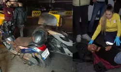 Motosikletin Çarptığı Kişi Yaralandı