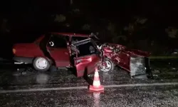 Otomobiller Çarpıştı; Belediye Personeli Öldü, Sürücü Ağır Yaralı