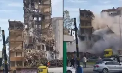 Beşiktaş'ta Kontrollü Yıkım Sırasında 11 Katlı Binanın Çökmesi Kamerada