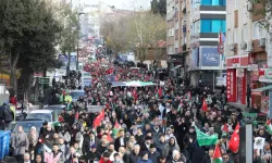 Üsküdar’da Filistin’e Destek Yürüyüşü Yapıldı