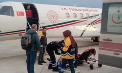 Erbaalı Hasta Uçak Ambulansla Nakledildi