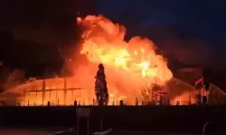 Kütahya'da porselen fabrikasında yangın