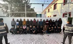 Konya'da Minibüste 35 Kaçak Göçmen Yakalandı