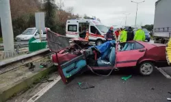 Bariyere Çarpan Otomobil Parçalandı: 2 Ölü, 2 Yaralı