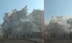 Diyarbakır’da Ağır Hasarlı Bina, Yıkım Sırasında Çöktü