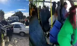 Adana'da, 9 Kişinin Yaralandığı Kaza, Minibüsün Kamerasında