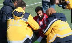 Futbolcunun ikili mücadelede dişi kırıldı