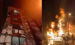 Eyüpsultan'da Kıraathanede Başlayan Yangın 2 Binanın Dış Cephesine Sıçradı