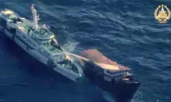 Filipinler ordusu, Çin gemisinin tazyikli su sıktığı anları paylaştı