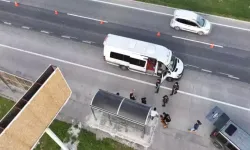Dronlu takiple durdurulan minibüste eroin ele geçirildi; 2 tutuklama