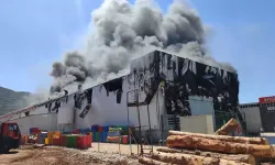 Burdur'da Fabrika Yangını