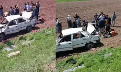 Diyarbakır’da otomobil şarampole yuvarlandı: 6’sı çocuk 9 yaralı