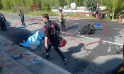 Otomobille Çarpışıp Alev Alan Motosikletin Sürücüsü Öldü