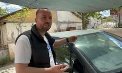 Erbaa’da Park Halindeki Otomobile Yorgun Mermi İsabet Etti