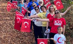 Erbaa’da 350 Kişi, Türk Bayrağı İle Ormanda "Gençlik Yürüyüşü" Yaptı