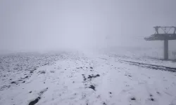 Erciyes'e Mayısta Kar Yağdı