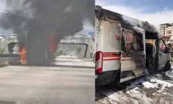 Yangın Çıkan Ambulans, Kullanılamaz Hale Geldi