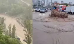 Kuvvetli Sağanak; Yollar Göle Döndü, Araçlar Arızalandı