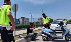 Motosiklet Çalıntı, Sürücü Ehliyetsiz Ve Alkollü Çıktı