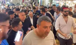 Aziz Yıldırım, Kapalı Çarşı’da Coşkuyla Karşılandı