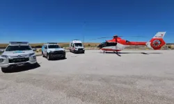 Sağlık Bakanlığı'ndan Geçiş Güzergahında Ambulans Helikopterli Önlem