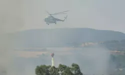 Sazlıkta Çıkan Yangın, Helikopterli Müdahaleyle Kontrol Altına Alındı