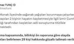 Bakan Tunç: İzmir'de 2 Kişinin Ölümüne İlişkin 29 Gözaltı Talimatı Verilmiştir