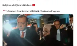 Emine Erdoğan'dan '15 Temmuz' Paylaşımı