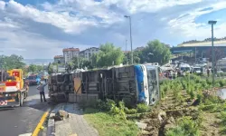 Ankara'da Belediye Otobüsü Devrildi: 5 Yaralı