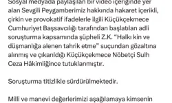 Bakan Tunç: Peygamberimiz Hakkında Hakaret İçerikli Paylaşım Yapan Şüpheli Tutuklandı