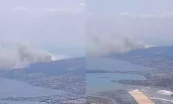 İzmir'de Orman Yangını Meydana Geldi