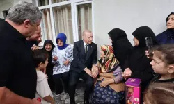 Cumhurbaşkanı Erdoğan'dan Memleketi Rize'de Komşu Ziyareti